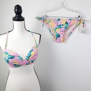 String bikini push up top swimsuit 34C Large